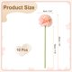 thumbnail image 2 of Uxcell 10 piezas de flores de bola de crisantemo artificial, ramo de flores de crisantemo falso de seda para decoración de hogar, jardín, boda y fiesta, naranja degradado, 2 of 7