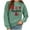 Green, variant on WXLWZYWL Trendy Sweatshirts For Women 2023 Women'S Pullover Christmas Sweater Women'S Autumn And Winter Plush Printed Sweatshirt