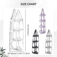 thumbnail image 3 of Gnwei Sports Ball Storage Bag - 3 Tier Hanging Sports Equipment Organizer Ball Storage Mesh Bag Wall Mount Garage Sport Equipment Hanging Basket for Holding Basketball Football Soccer Volleyball, 3 of 4