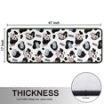 thumbnail image 5 of Kitchen Rugs Sets Of 2,White Cow Black Spot Milk Pattern Anti Fatigue Kitchen Mat Rugs Non Slip Washable,Decorative Kitchen Floor Mats for Kitchen,Sink,Laundry,17"x47"+17"x47", 5 of 5