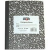 School Smart Flexible Cover Marbleback Composition Books, 8.5" x 7", 36 Sheet Count