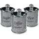 thumbnail image 1 of Juego de botes de azúcar para té y café con tapa, tarro de cristal multiusos para almacenamiento de cocina, relleno de cristal triturado, el mejor regalo, 3 uds., 1 of 5