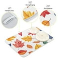 thumbnail image 3 of Yayeee Dish Drying Mat for Kitchen Counter 16"x18" Microfiber Absorbent Pad, Blue Leaves, 3 of 7