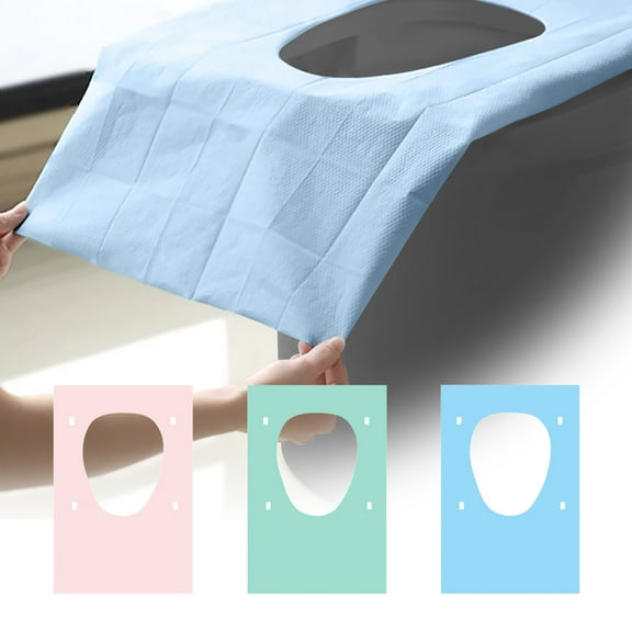 YgkuHd Toilet Seat Covers for Bathroom, 3x10PC Disposable Toilet Seat Cover30 Ps Large Disposable Toilet Seat Cover For Public Outdoor Indoor Individually Wrapped (Blue)