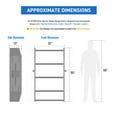 thumbnail image 3 of AA Products SH-6003 Steel Mid/High Roof Van Shelving Storage System Fits Transit, NV, Promaster and Sprinter, Van Shelving Units, 32''W x 60''H x 13''D, 3 of 8