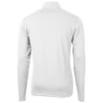 thumbnail image 3 of Men's Cutter & Buck White ETSU Buccaneers Big & Tall Virtue Eco Pique Recycled Quarter-Zip DryTec Top, 3 of 3