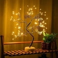 thumbnail image 2 of OUSITAID Tabletop Bonsai Tree Light Copper Wire LED Tree Lamp with Leaves Table Lamp for Living Room Home Decorations Home Decor Gifts, 2 of 9