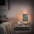 thumbnail image 6 of Polygons Blue Whale Bedside Desk Lamp LED Table Nightstand Lamps Warm Light Fabric Lampshade for Home Bedroom Office Living Room Decor, 6 of 7
