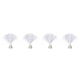 thumbnail image 3 of Lámpara de fibra óptica LED de 4 piezas, luces estrelladas de fibra óptica de colores, luces decorativas para fiestas de bares, sin batería, 3 of 5