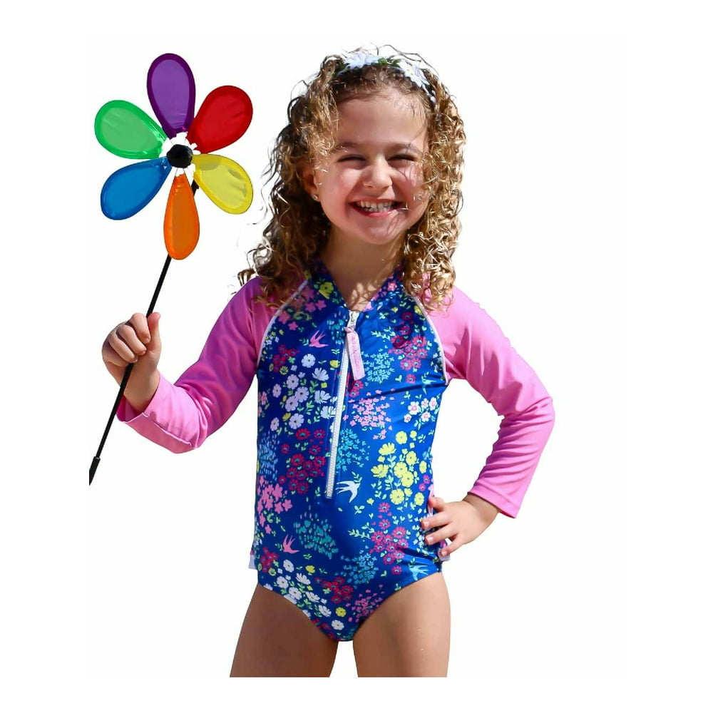 Sun Emporium Sun Emporium Baby Girls Pink Navy Liberty Lulu Print