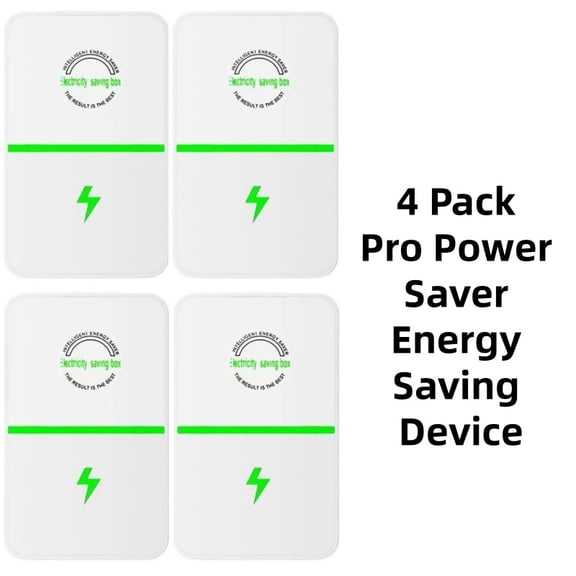 Vruelia 4 Pack Pro Power Saver Energy Saving Device, Household Power Saver, Energy Saving Plug in Devices- for Household Stable Voltage High Efficiency Energy Savers 90V-250V