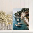 thumbnail image 2 of Sailboat Harbor Scene Wall Art Canvas Print，Living Room Bedroom Office Kitchen Hotel Lobby Wall Decor, 2 of 8