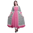 thumbnail image 1 of Bimba Robe Anarkali Imprimée pour Femmes Kurti Évasée Longue Style Chic Kurta Ethnique, 1 of 6