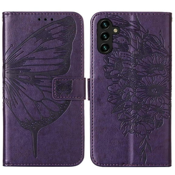 Case for Samsung Galaxy A34 5G Flip Cover Embossing Butterfly Magnetic Premium Leather