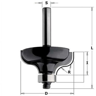 CMT, Contractor Ogee Bit, 1-1/2-inch Diameter, 1/4-inch Radius, 1/4-inch shank