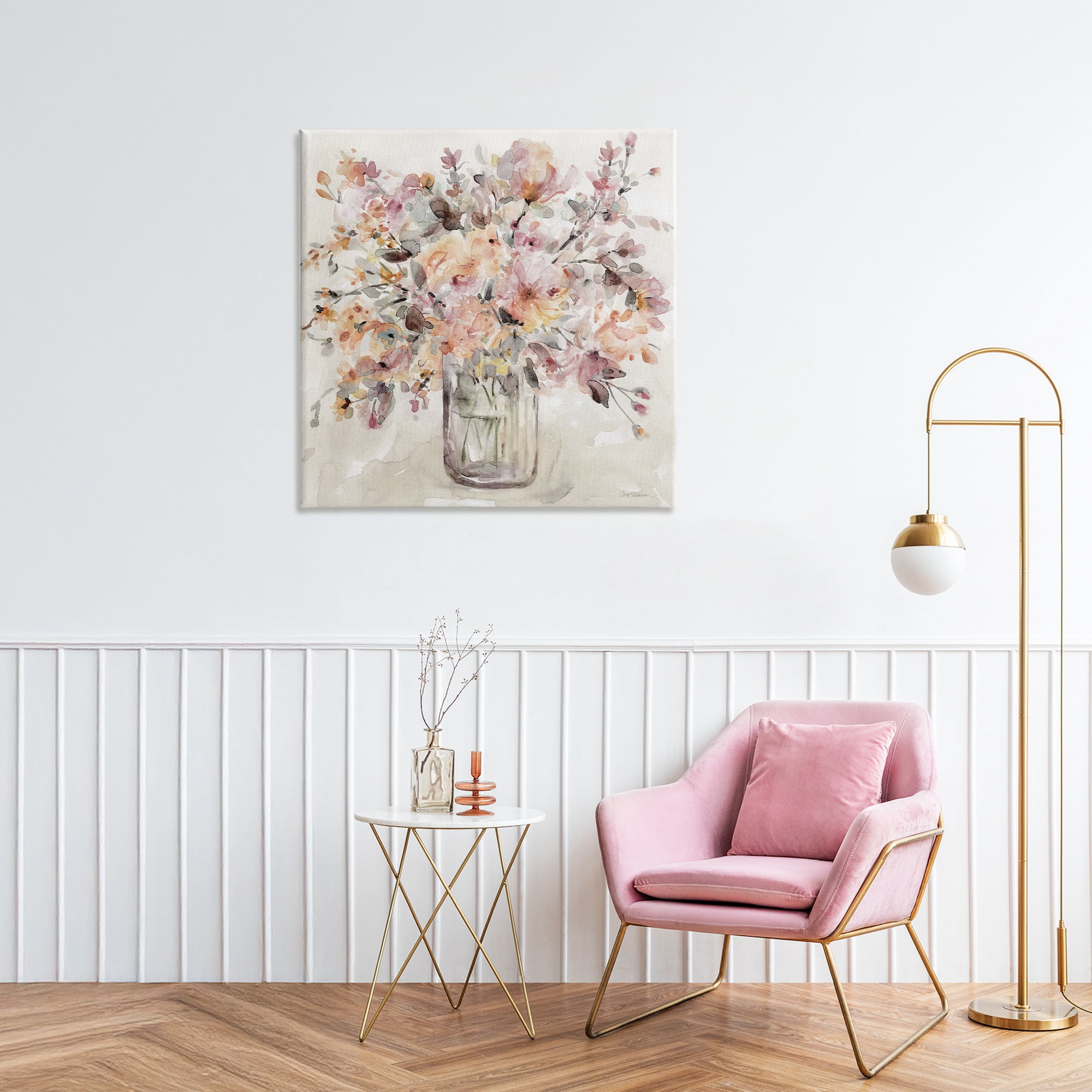 Stupell Industries Fluid Petals Watercolor Bouquet Canvas Wall Art, design by Carol Robinson