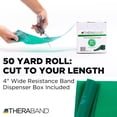 thumbnail image 2 of THERABAND Resistance Bands, 50 YD, Green, Heavy Thickness, 4.6 LBS Resistance, Level 4, 2 of 9