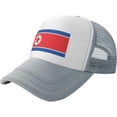 thumbnail image 1 of Flag of North Korea Mesh Back Trucker Cap Baseball Cap, 1 of 8