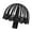 45CM Black, variant on Jesscasday Wig Stand,Wig Head Stand for Multiple Wigs Mannequin Hairpieces Stand Holder