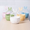 thumbnail image 5 of MKHSQHDG Today's Deals Easter with Handle Easter Rabbit Vine Weaving Picnic with Rabbit Ears Wicker Easter Egg Candy Suitable for Egg Party Easter, 5 of 5