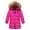 Hot Pink, variant on PINQI Kids Winter Waterproof Parka Coats Kids Padded Quilted Puffer Jackets Boys Girls Insulated Snow Ski down Outwear