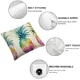 thumbnail image 4 of Jiayy  Watercolor Pineapple Throw Pillow Cover,  Spring Summer Holiday Home Cushion Case Decoration for Sofa Couch 2 pcs White, 4 of 6