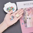 thumbnail image 2 of 1Box 1 Box 200 Pcs Crystal Abacus Faceted Drop Glass Beads Mixed Color AB-Color Faceted Jewelry Glass Beads Interval Loose Beads for DIY Pendants Necklace Bracelet Making, 2 of 6