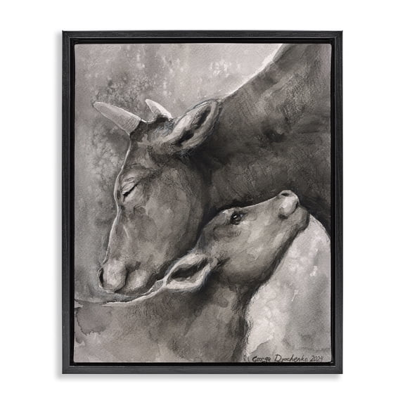 Stupell Industries Farmhouse Black Floating Frame Canvas Art, 17 x 21, by George Dyachenko