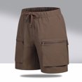 thumbnail image 5 of RFQWOVSR Mens Shorts Lightweight Loose Fit Cargo Shorts Athletic Casual 5 Inch Inseam Utility Pocket Outdoor Shorts XXXXXL, 5 of 5