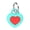 Green, variant on Silicone Protective Case Compatible with Apple AirTag 1/2, Heart-Shaped Tracker Holder with Hanging Loop for Pet Collar, Keys and Bags