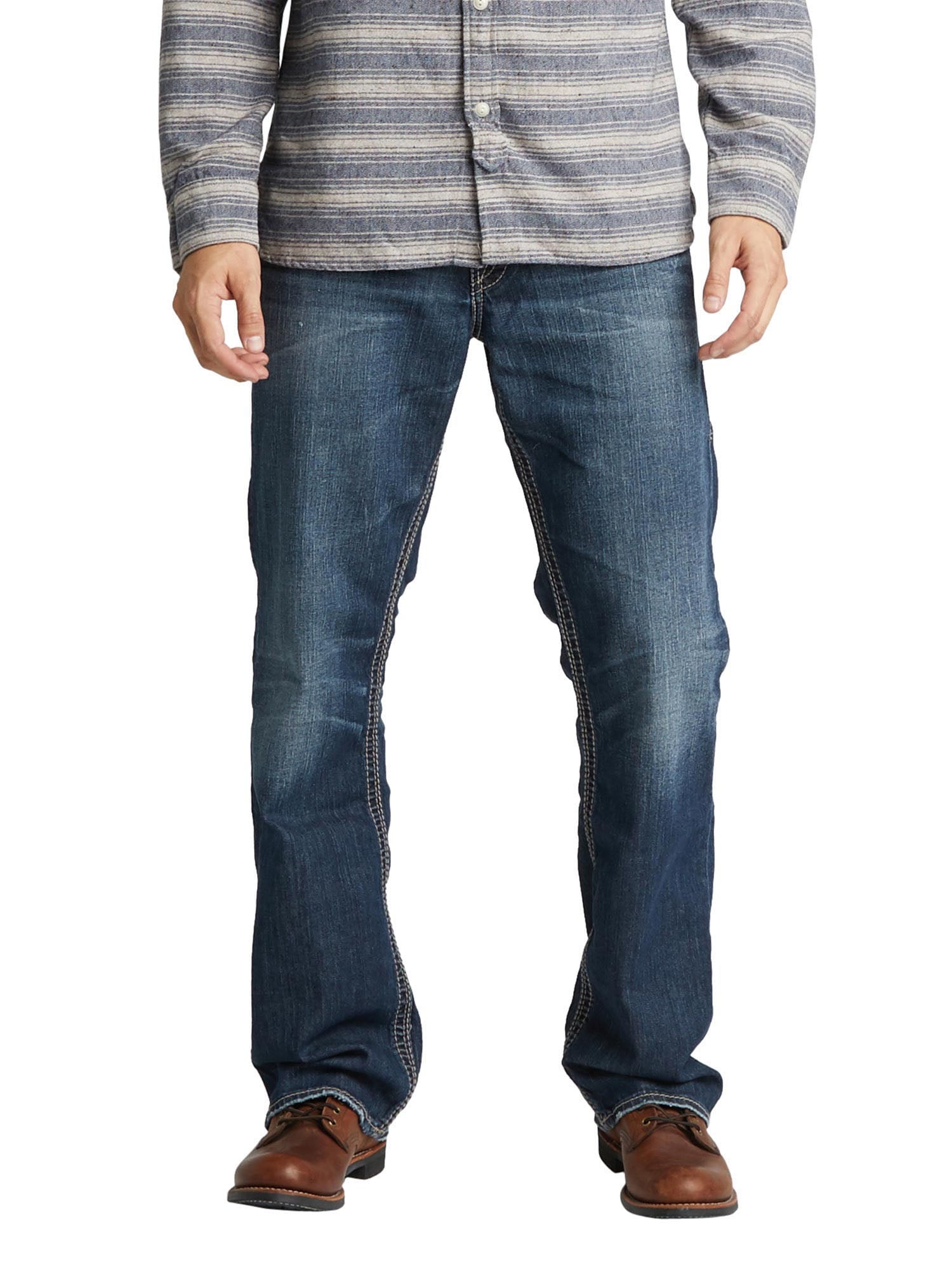 Silver Jeans Co. Men's Gordie Loose Fit Straight Leg Jeans , Waist Sizes  28-44 - Walmart.com