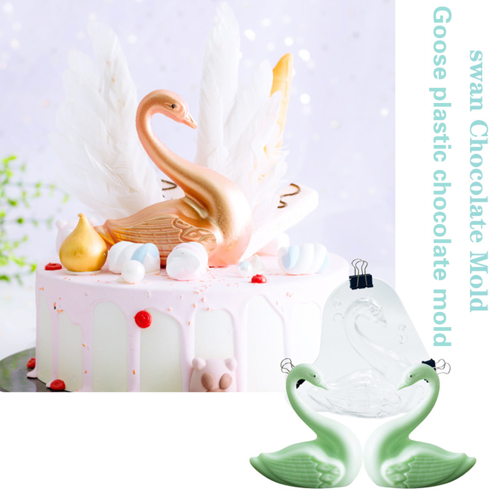 Birds Swan Silicone Cake Fondant Cookies Biscuit Chocolate Mold Decorate Tools 