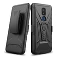thumbnail image 3 of Compatible for Cricket Icon 3 Case, At&t Motivate 2 Case with Holster Belt Clip Heavy Duty Shockproof Protective Phone Cover with Kickstand [Black], 3 of 8