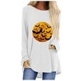 thumbnail image 1 of EQWLJWE Sweat à Capuche pour Femmes, Impression O-Cou Femmes en Vrac Mode Décontracté à Manches Longues Halloween Tops, Offres, Rabais, 1 of 4