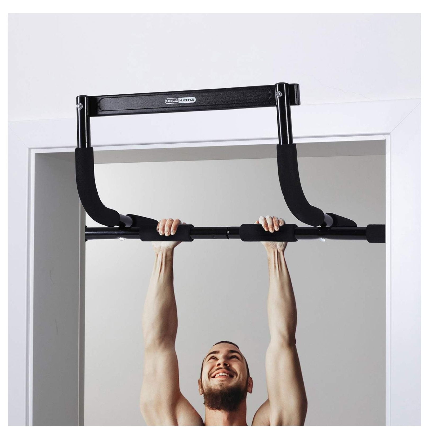 Heavy Duty Door Way Pull Up Bar Chin Up Dip Station for Multiuse Doorway Portable Home Fitness Gym Workout to Build Upper Body Strength