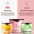 thumbnail image 2 of MODANU 3 Pcs Bee Lip Balm Honey Pot, Moisturizing Lip Sleeping Mask, Hydrate Repair Prevent Dry Cracked Lip Exfoliator Lip Care (Honey+Strawberry+Watermelon), 2 of 7