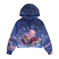 thumbnail image 4 of Xoenoiee Axolotl Gift Galaxy Print Oversized Sweatshirts for Girls Christmas Cropped Zipper Hoodies Xmas Outfits Half Zip Pullover Fall Winter 2025 Trendy Clothes, 9-10 Years, 4 of 7