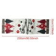 thumbnail image 3 of Camino De Mesa Festivo De Invierno Y Adorno De Estatua De Gato Para Decoración Navideña. Mantel Reutilizable De Temporada Con Figura Decorativa Central., 3 of 8