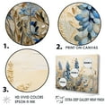 thumbnail image 3 of Designart "Refined Blue And Beige Bonnets Field IV" Blue Bonnets Floater Framed Canvas Wall Art, 3 of 5