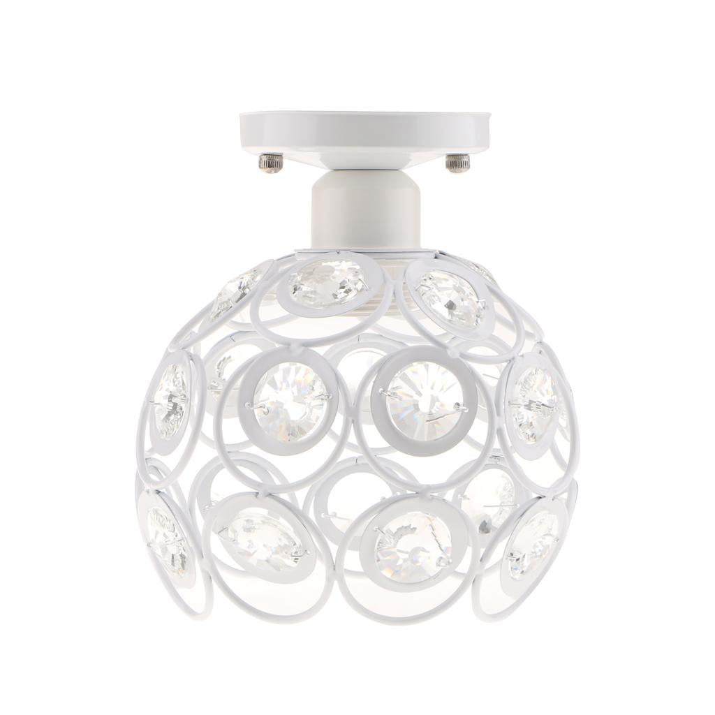 Elegant Floral Design Crystal Ceiling Light Cover Chandelier Pendant Light Shade 