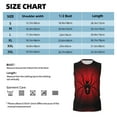 thumbnail image 5 of Goofa Spider on the Web Printed Men's Sleeveless T-Shirt - Athletic Gym Workout Tank Top for Men - Moisture-Wicking, UPF 30+ Quick-Dry Muscle Tee-Medium, 5 of 8