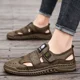 thumbnail image 4 of Sandalias de hombre de marca zapatos informales suaves, Sandalias transpirables para exteriores para hombre, Sandalias ligeras cómodas de verano, zapatillas, 4 of 5