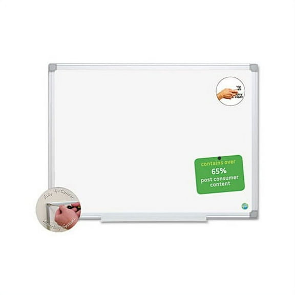 Earth Easy-Clean Dry Erase Board White/Silver, 18x24