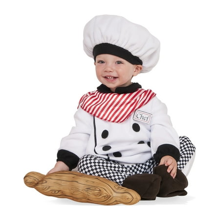 Little Chef Toddler Cook Plaid Uniform Halloween Costume-Todd