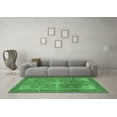 thumbnail image 3 of Ahgly Company Indoor Square Persian Emerald Green Traditional Area Rugs, 4' Square, 3 of 4