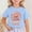 shirts for girls clearance-Sky Blue, variant on RTKFRFLM Young Wild and Three Girls T-Shirt 3rd Birthday Graphic Short Sleeve Round Neck Tee Top for Ages 3-13 Kids Summer Celebration Cotton Shirt Cute Third Birthday Party Outfits