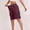 Wine, variant on OGLCCG Bermuda Shorts for Women Summer Wide Leg Cargo Shorts with Pockets Outdoor Elastic Waist Drawstring Knee Length Hiking Short,XL,Dark Gray