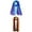 Royal Blue / Green Yellow Purple, variant on Long Chiffon Lightweight Scarf Gradient Color Scarves Spring Summer for Women Royal Blue / Coffee Orange 63"x19.6"