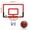 Red, variant on Basketball Hoop Set Indoor Basketball Hoop for Door & Wall with 1 Balls, Complete Accessories, Basketball Toy Gift Perfect for Teens Adults