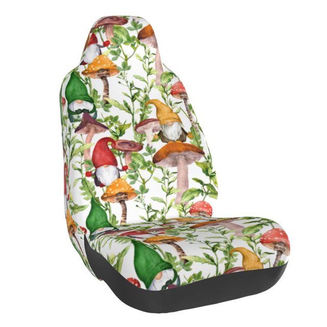 Fotbe Mushrooms Gnomes Funda para Asiento de Auto con Estampado – Impermeable y Antisudor – Ajuste Universal, Lavable a Máquina, Antideslizante (1 Pieza)